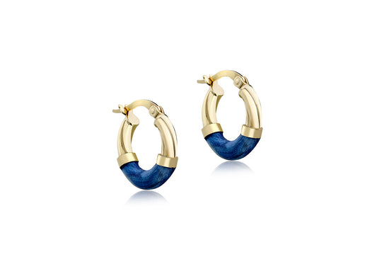 Harriette Blue Hoops